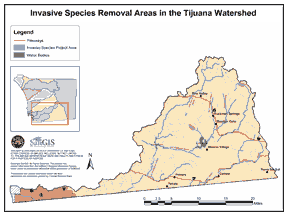 Tijuana Watershed Location Map