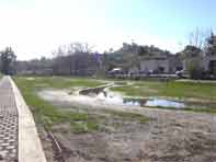 Detention Basin prior to establishment of vegetation