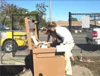 Scientist monitor equipment