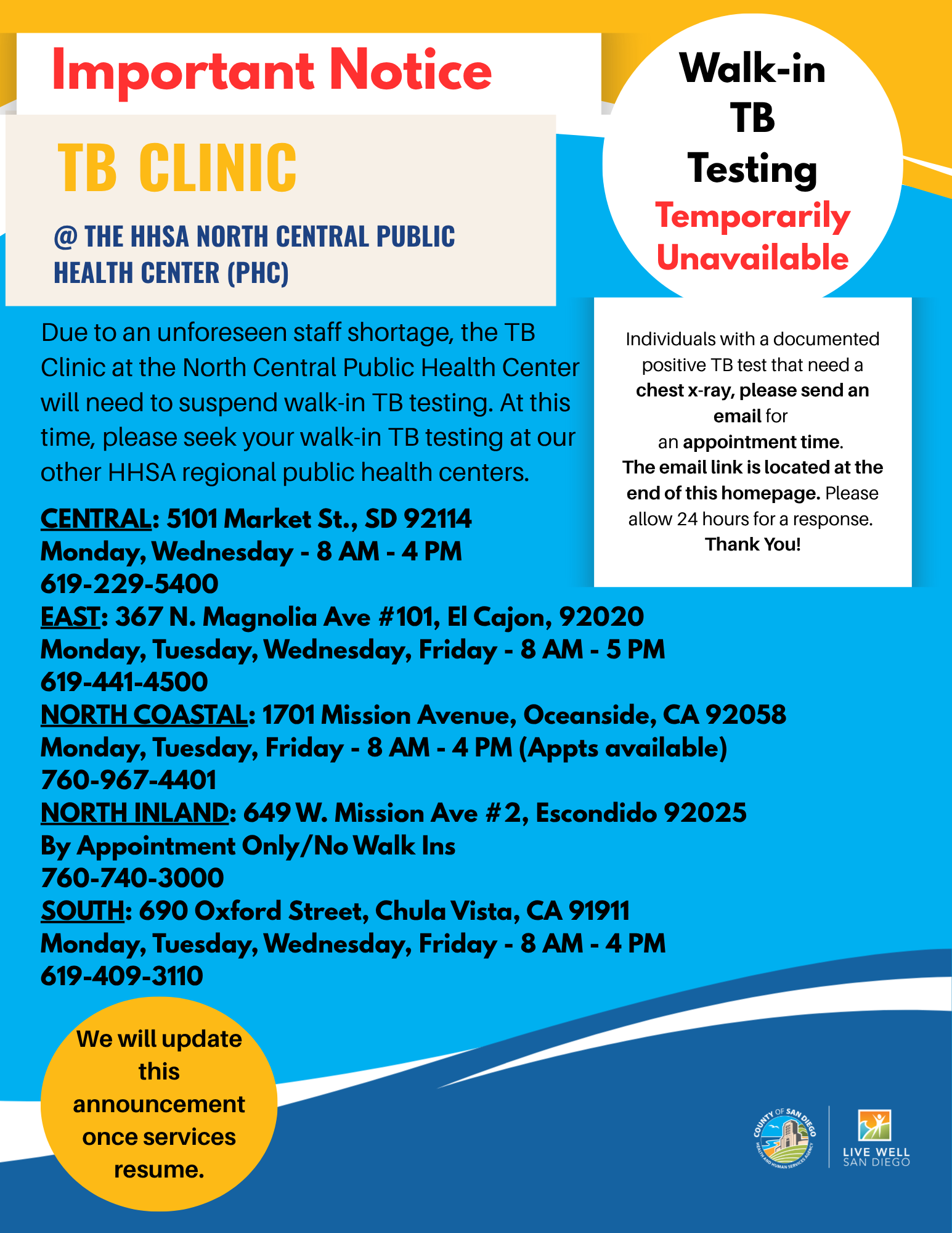 Clinic TB Test Temporary Redirect