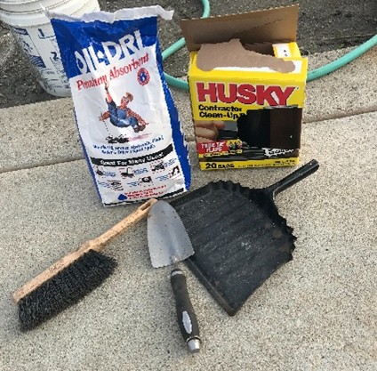 Homemade spill kit