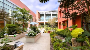 Edgemoor's outdoor garden