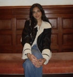 Sachi sitting down
