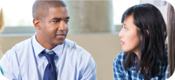 Clinician providing therapy services