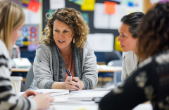 Providers attending a school meeting