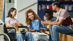 Group of teens hanging out