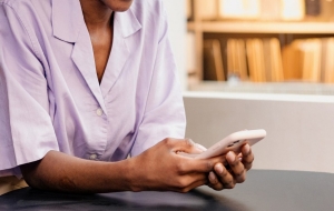 Sign up for CLERB updates here Person using a smart phone