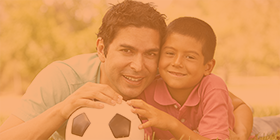 a father and child