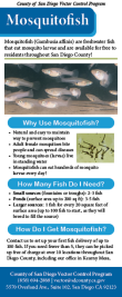 Mosquitofish info card
