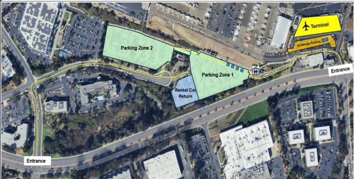Palomar Parking Wayfinder Palomar Parking Wayfinder