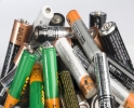 pile of household batteries