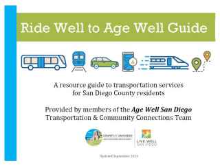 Cover image of the Ride Well to Age Well Guide 