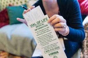 Screenshot of the cover of the fall prevention pamphlet