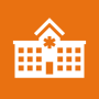 Medical building icon
