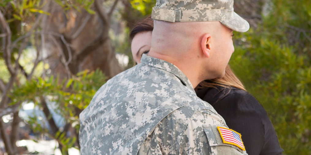 Veteran and family member