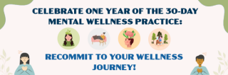 30-day mental wellness practice banner