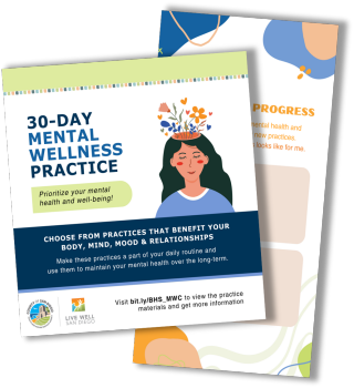 30-day mental wellness practice instagram post