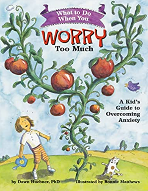 Illustrated book cover showing a girl with an overgrown tomato plant