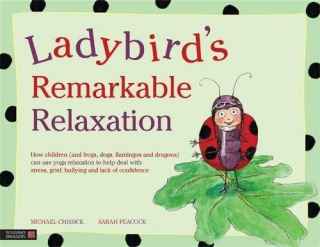 Illustrated book cover showing a lady bug on a leaf