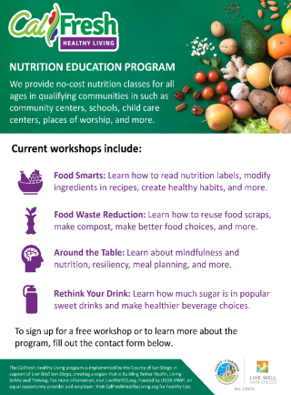 Nutrition Education Flyer