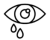 watery eyes icon