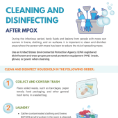 Cleaning and disinfecting after mpox Cleaning and disinfecting after mpox