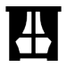 Icon of window and curtains