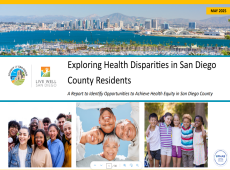Cover of Exploring Health Disparities in San Diego County Residents Report