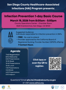 Infection Prevention Basic Course Flyer