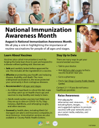 National Immunization Awarness Infographic National Immunization Awarness Infographic
