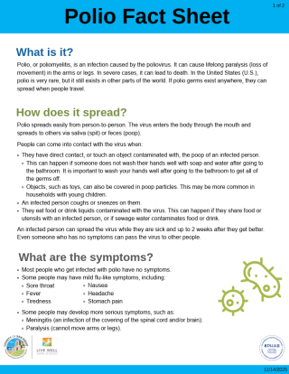 Polio Fact Sheet