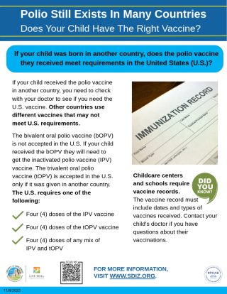 Polio Vaccine Flyer