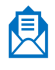 Mail icon in blue.