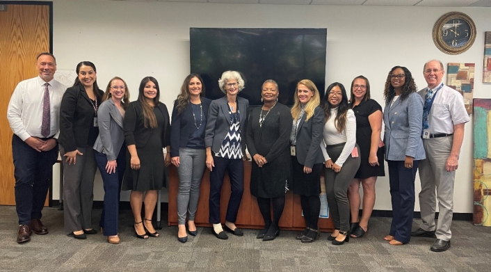 Accreditation team, including the PHS director, health officer, reaccreditation corrdinator, and reaccreditation team.  