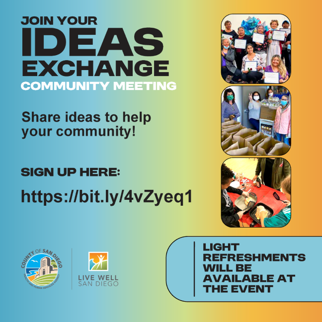 Ideas Exchange Community Meetings Ideas Exchange Community Meetings