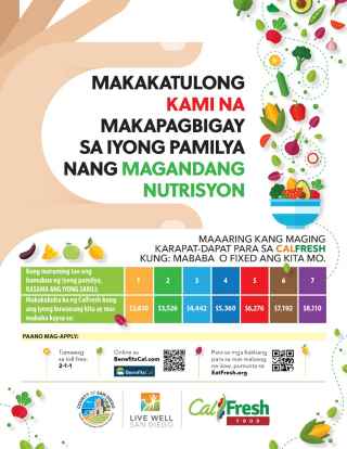 CalFresh Fixed Income Flyer - Tagalog