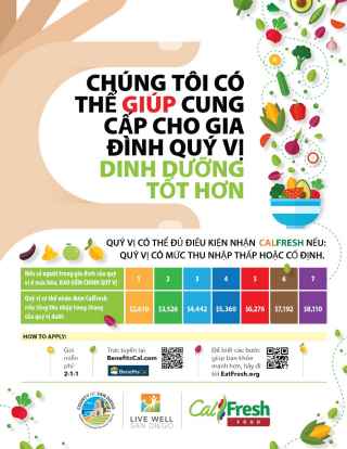 CalFresh Fixed Income Flyer - Vietnamese