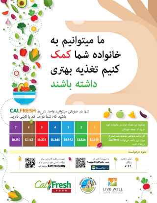 CalFresh Fixed Income Flyer - Farsi