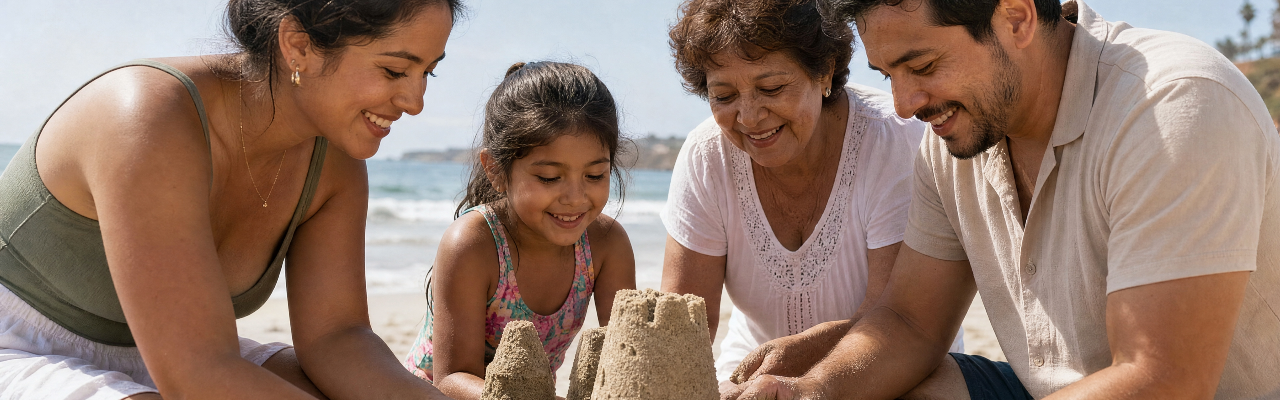 Family at Beach Family at Beach