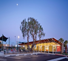 Lincoln Acres Library with a blue sky above