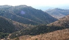 Mountainous area with brush