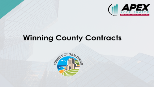 Winning County Contracts - Module 3 (Proposal Writing for the County of SD)