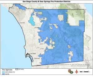 Map of eligible residents within San Diego County/Deer Springs
