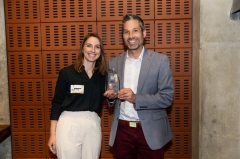 Climate Action Plan Team Accepts Award