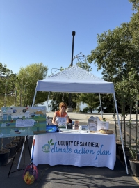 County staff tabling at an event