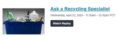 Ask a Recycling Specialist
