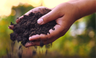 Compost photo from CalRecycle’s SB 1383 presentation