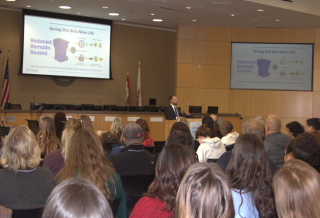 Crowd sitting at Zero Waste Symposium
