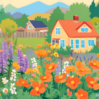 Native Plants Landscaping Graphic